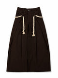 PLEATED TIED PANTS CAFÉ