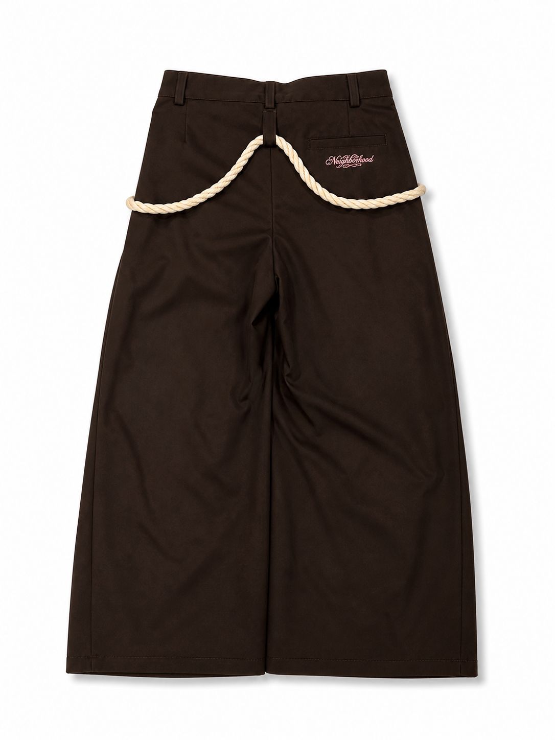 PLEATED TIED PANTS CAFÉ